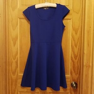 Blue mini dress.stylish